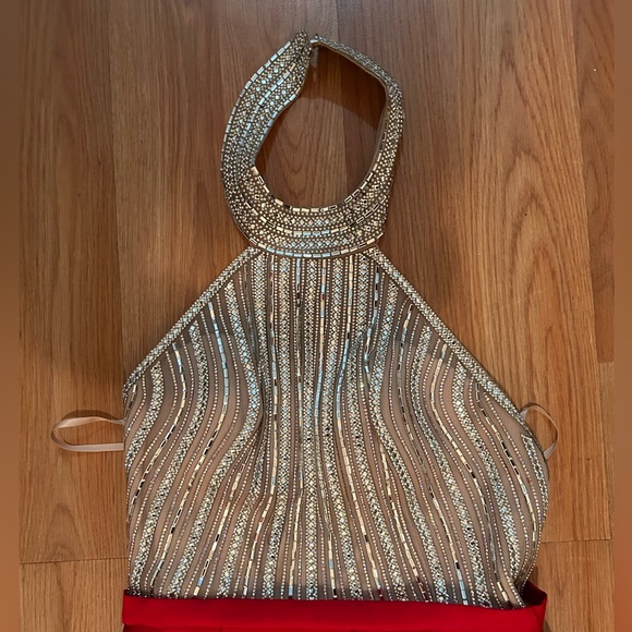 Mermaid red dress size 4 - Picture 9 of 10